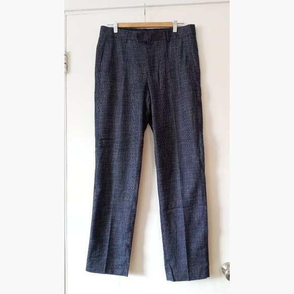 LLOYD & JEFFERSON - Viscose blue pants - Sz 32 (W34) - Picture 1 of 13